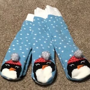 🆕3pair-Penguin slipper sock